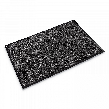Fore-Runner Outdoor Scraper Mat, Gray Loop-Twist Ribbed Polypropylene Surface, 36