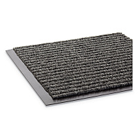 Needle-Rib Wiper/Scraper Mat, Rectangular, Gray Ribbed Surface, 48" x 72" (NR0046GY)