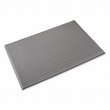 Ribbed Vinyl Anti-Fatigue Mat, Rectangular, Gray Ribbed Surface, 27" x 36" (FJS736GY)