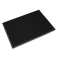 Mat-A-Dor Entrance Scraper Mat, Black Fingertip Textured Rubber Surface, 24" x 32" (MASR42BK)