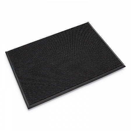 Mat-A-Dor Entrance Scraper Mat, Black Fingertip Textured Rubber Surface, 24