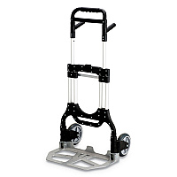Stow-Away Heavy-Duty Hand Truck, 500 lb Capacity, 23 x 24 x 50, Aluminum (4055NC)