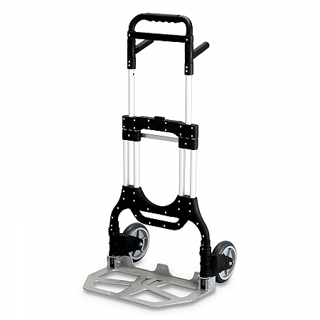 Stow-Away Heavy-Duty Hand Truck, 500 lb Capacity, 23 x 24 x 50, Aluminum (4055NC)