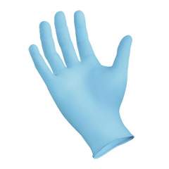 Boardwalk Disposable Examination Nitrile Gloves, Small, Blue, 5 mil, 100/Box (382SBX)
