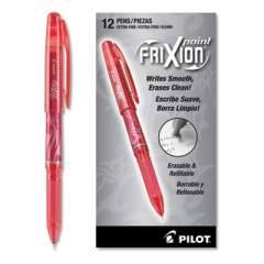 Pilot FriXion Point Erasable Gel Pen, Stick, Extra-Fine 0.5 mm, Red Ink, Red Barrel (31575)