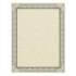 Southworth Parchment Certificates, Retro, 8.5  x 11, Ivory with Black/Silver Foil Border, 50/Pack (91353)