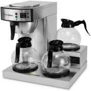Coffee Pro Three-Burner Low Profile Institutional Coffee Maker, Stainless Steel, 36 Cups (CPRLG)