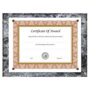 NuDell Award-A-Plaque Document Holder, Acrylic/Plastic, 10-1/2 x 13, Black (18815M)