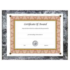 NuDell Award-A-Plaque Document Holder, Acrylic/Plastic, 10-1/2 x 13, Black (18815M)