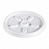 Plastic Lids, Vented, Fits 8 oz to 10 oz Hot/Cold Foam Cups, White, 100/Pack, 10 Packs/Carton (8JL)