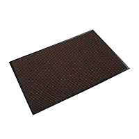 Needle-Rib Wiper/Scraper Mat, Rectangular, Brown Ribbed Surface, 36" x 60" (NR0035BR)