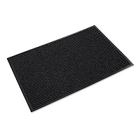 Needle-Rib Wiper/Scraper Mat, Rectangular, Charcoal Gray Ribbed Surface, 36" x 60" (NR0035CH)