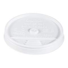 Dart Plastic Lids, Fits 12 oz to 24 oz Hot/Cold Foam Cups, Sip-Thru Lid, White, 100/Pack, 10 Packs/Carton (16UL)