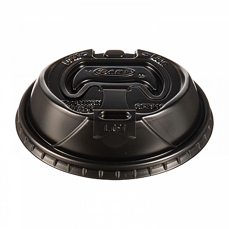 Optima Reclosable Lids for Hot Paper Cups, Fits 10 oz to 24 oz Hot Cups, Plastic, Black, 1,000/Carton (OPT316B)