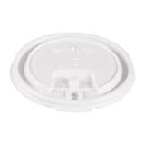 Dart Lift Back and Lock Tab Cup Lids, Fits 10 oz Cups, White, 100/Sleeve, 10 Sleeves/Carton (LB3101)