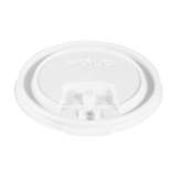 Dart Lift Back and Lock Tab Cup Lids, Fits 8 oz Cups, White, 100/Sleeve, 10 Sleeves/Carton (LB3081)