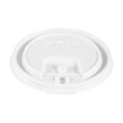 Dart Lift Back and Lock Tab Cup Lids, Fits 8 oz Cups, White, 100/Sleeve, 10 Sleeves/Carton (LB3081)
