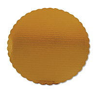 Gold Cake Circles, Double Wall Construction, 14" Diameter, Gold, Paper, 50/Carton (1630)