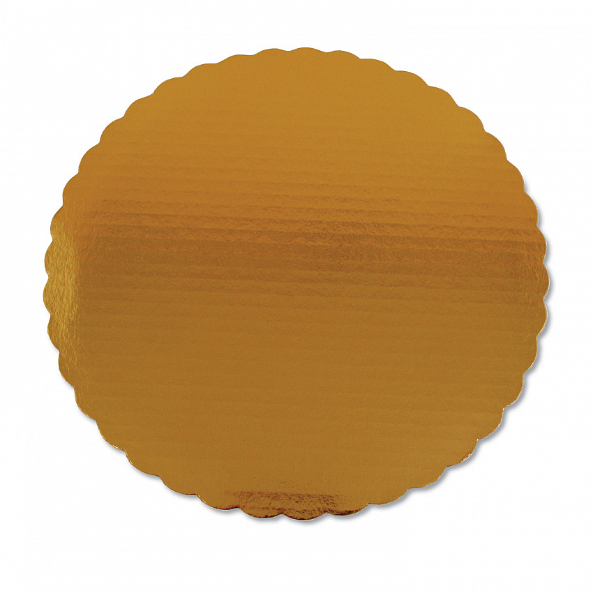 Gold Cake Circles, Double Wall Construction, 14" Diameter, Gold, Paper, 50/Carton (1630)