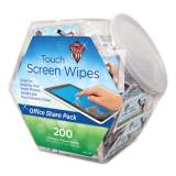 Dust-Off Touch Screen Wipes, 5 x 6, 200 Individual Foil Packets (DMHJ)
