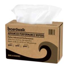 Boardwalk Advanced Performance Wipers, White, 9x16 3/4, 10 Pack Dispensers of 100, 1000/Ct (A105IDW2)