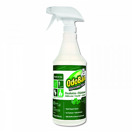 RTU Odor Eliminator and Disinfectant, Eucalyptus, 32 oz Spray Bottle (910062QC12)