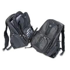 Kensington Contour Laptop Backpack, Nylon, 15 3/4 x 9 x 19 1/2, Black (62238)