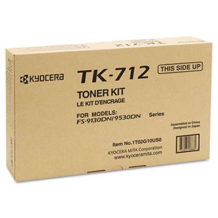 Kyocera TK712 Toner, 40,000 Page-Yield, Black