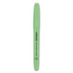 Universal Pocket Highlighters, Fluorescent Green Ink, Chisel Tip, Green Barrel, Dozen (08852)