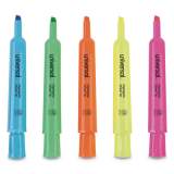 Universal Desk Highlighters, Assorted Ink Colors, Chisel Tip, Assorted Barrel Colors, Dozen (08867)