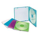 Innovera Slim CD Case, Assorted Colors, 10/Pack (81910)