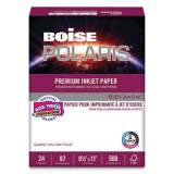 Boise POLARIS Premium Inkjet Paper, 97 Bright, 24lb, 8.5 x 11, White, 500/Ream (PP9624)