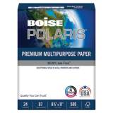 Boise POLARIS Premium Multipurpose Paper, 97 Bright, 24lb, 8.5 x 11, White, 500 Sheets/Ream, 10 Reams/Carton (POL2411)