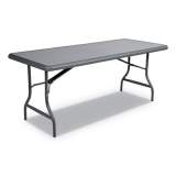 Iceberg IndestrucTable Industrial Folding Table, Rectangular Top, 1,200 lb Capacity, 72 x 30 x 29, Charcoal (65227)