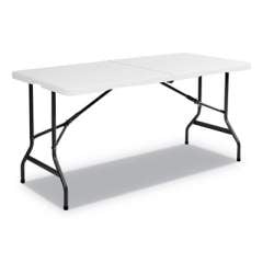 Iceberg IndestrucTable Classic Bi-Folding Table, 250 lb Capacity, 60 x 30 x 29, Platinum (65453)