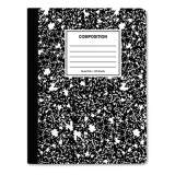 Universal Quad Rule Composition Book, Quadrille Rule, Black Marble Cover, 9.75 x 7.5, 100 Sheets (20950)