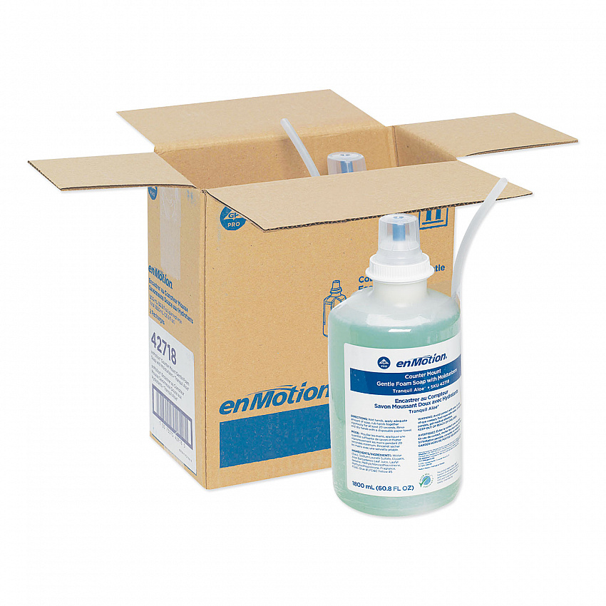 GP enMotion Counter Mount Foam Soap Refill, Tranquil Aloe Scent, 1,800 mL, 2/Carton (42718)