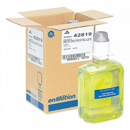 GP enMotion Automated Touchless Antimicrobial Foam Soap Refill, Tranquil Aloe Scent, 1,200 mL Bottle, 2/Carton (42819)