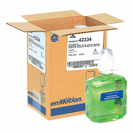 GP enMotion Gen2 Moisturizing Foam Hand Sanitizer Dispenser Refill, 1,000 mL, Fragrance-Free, 2/Carton (42334)