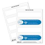 C-Line Embossed Tent Cards, White, 2.5 x 8.5, 2 Cards/Sheet, 50 Sheets/Box (87587)