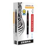 Zebra Sarasa Dry Gel X1 Gel Pen, Retractable, Medium 0.7 mm, Red Ink, Red Barrel, Dozen (45630)