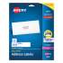 Avery Easy Peel White Address Labels w/ Sure Feed Technology, Laser Printers, 1 x 4, White, 20/Sheet, 25 Sheets/Pack (5261)