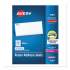 Avery White Address Labels w/ Sure Feed Technology for Laser Printers, Laser Printers, 0.5 x 1.75, White, 80/Sheet, 250 Sheets/Box (5967)