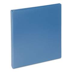 Universal Deluxe Round Ring View Binder, 3 Rings, 1" Capacity, 11 x 8.5, Light Blue (20713)