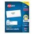 Avery Easy Peel White Address Labels w/ Sure Feed Technology, Inkjet Printers, 1.33 x 4, White, 14/Sheet, 100 Sheets/Box (8462)