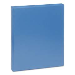 Universal Deluxe Round Ring View Binder, 3 Rings, 0.5" Capacity, 11 x 8.5, Light Blue (20703)