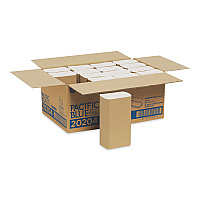 Pacific Blue Basic Folded Paper Towel, 1-Ply, 9.2 x 9.4, White, 250/Pack, 16 Packs/Carton (20204)
