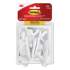 Command General Purpose Hooks, Medium, 3 lb Cap, White, 20 Hooks and 24 Strips/Pack (17001MPES)
