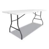 Alera Fold-in-Half Resin Folding Table, 60w x 29.63d x 29.25h, White (FR60H)