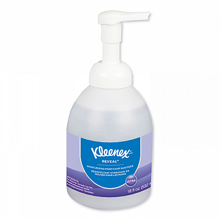 Reveal Ultra Moisturizing Foam Hand Sanitizer, 18 oz Bottle, Fragrance-Free, 4/Carton (45826CT)